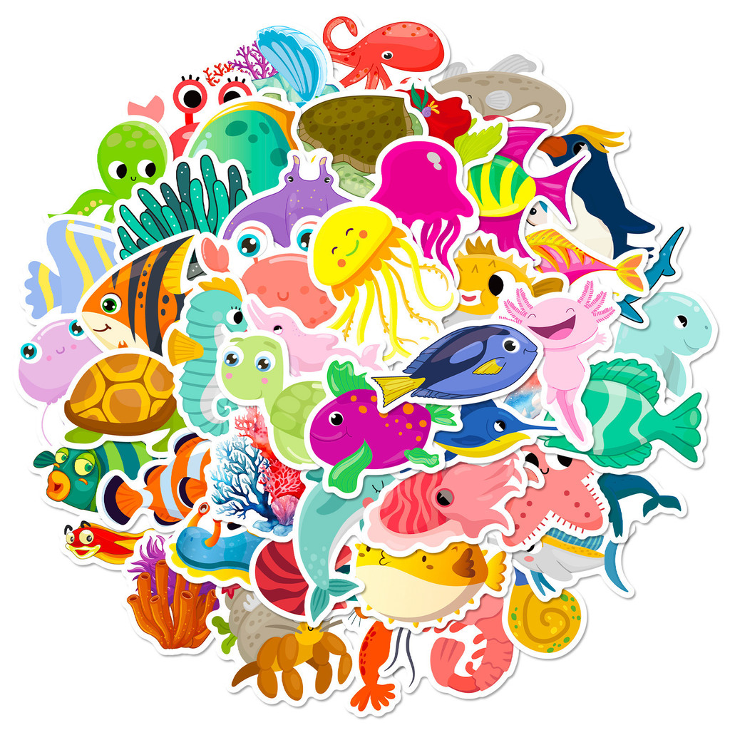 50 Adesivi con Animali Marini  - Aquarium Innovative Marine recensione e prezzo